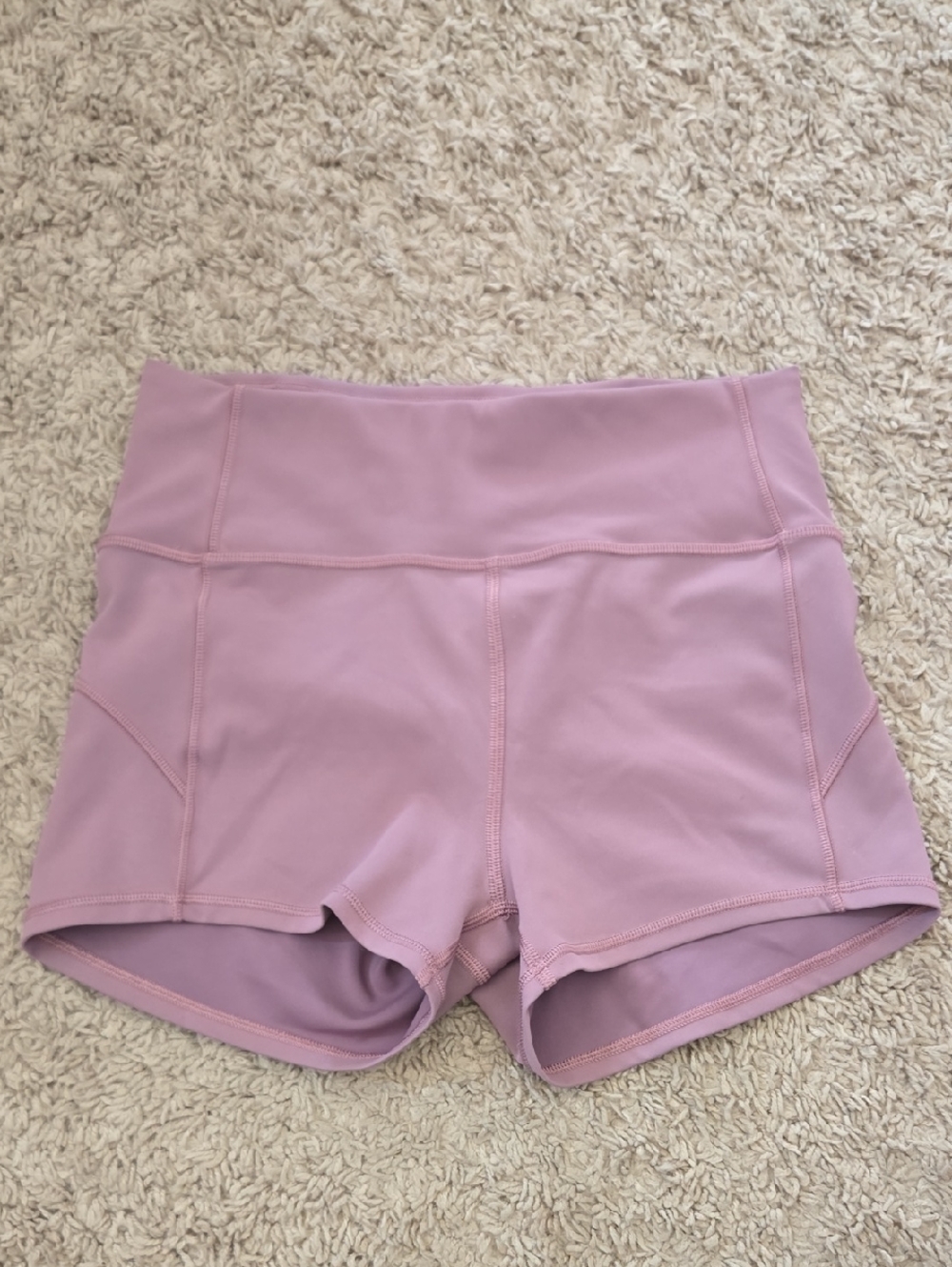 lululemon athletica Light Pink High-Rise Bike Shorts